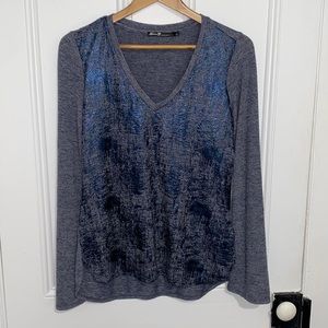 7 For All Mankind Metallic Front Lightweight Sweater